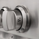 ZLINE 30 in. 4.0 cu. ft. Legacy Dual Fuel Range with 4 Burner Gas Cooktop and Electric Convection Oven in Stainless Steel and Red Matte Door (RA-RM-30)