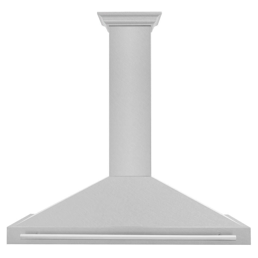 ZLINE 48 in. Convertible Fingerprint Resistant DuraSnow® Stainless Steel Range Hood with Stainless Steel Handle (KB4SNX-48)