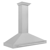 ZLINE 48 in. Convertible Fingerprint Resistant DuraSnow® Stainless Steel Range Hood with Stainless Steel Handle (KB4SNX-48)