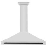 ZLINE 48 in. Autograph Edition Convertible Stainless Steel Range Hood with Stainless Steel Shell and Matte Black Accents (KB4STZ-48-MB)