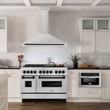 ZLINE 48 in. Autograph Edition Convertible Stainless Steel Range Hood with Stainless Steel Shell and Matte Black Accents (KB4STZ-48-MB)
