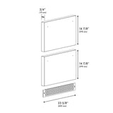 ZLINE 24 In. Touchstone Refrigerator Drawer Panels in Satin Stainless Steel (RDPO-SN-24)