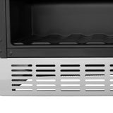 ZLINE 24" Autograph Edition 154 Can Beverage Cooler Fridge with Adjustable Shelves in Stainless Steel with Matte Black Accents (RBVZ-US-24-MB)