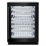 ZLINE 24 in. Touchstone Dual Zone 44 Bottle Wine Cooler With Black Stainless Steel Glass Door (RWDO-BS-24)