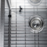 ZLINE 33 in. Anton Undermount Double Bowl Satin Stainless Steel Kitchen Sink with Bottom Grid (SR50D-33S)