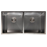 ZLINE 36 in. Anton Undermount Double Bowl Satin Stainless Steel Kitchen Sink with Bottom Grid (SR50D-36S)