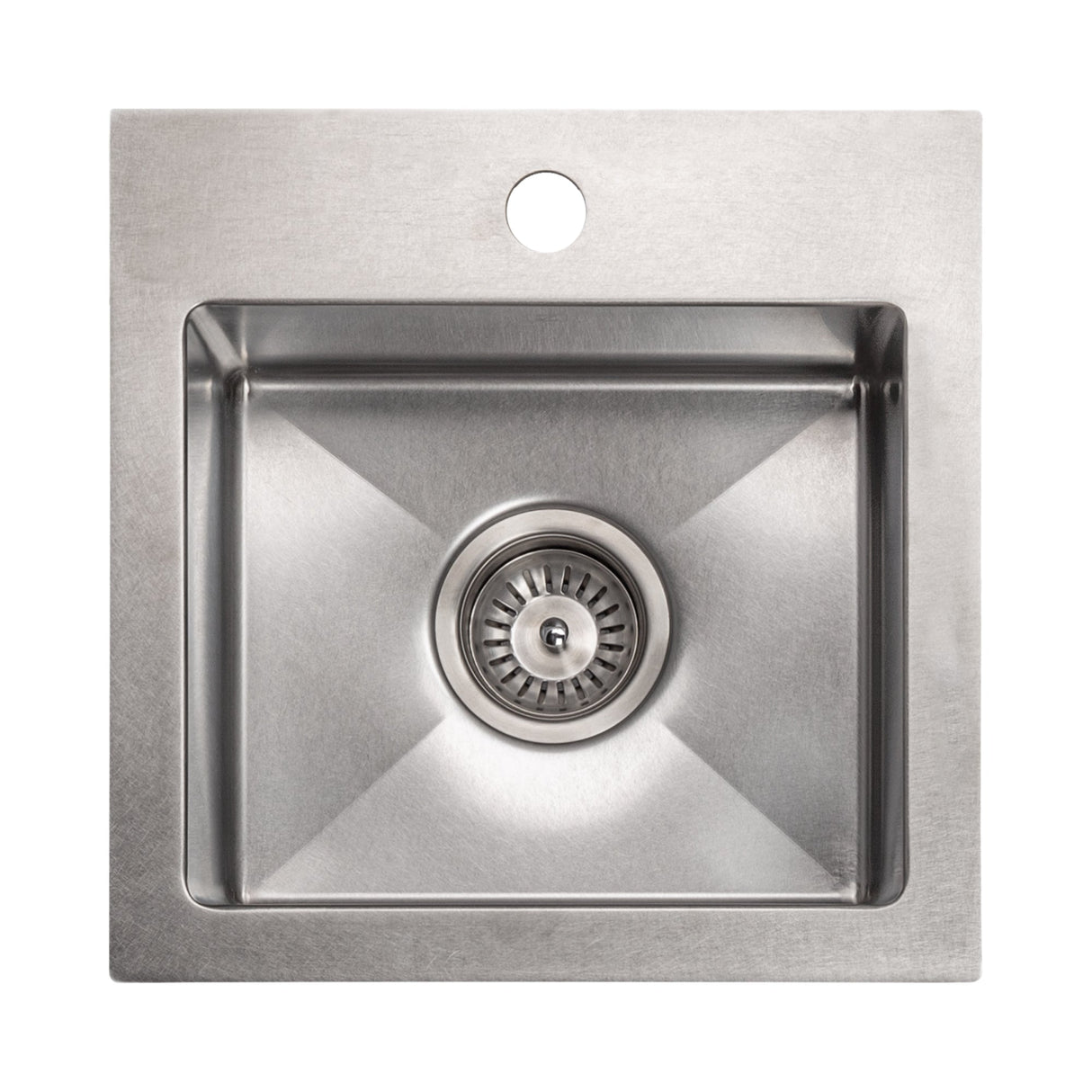 ZLINE 15 in. Donner Topmount Single Bowl Satin Stainless Steel Bar Kitchen Sink (STS-15S)