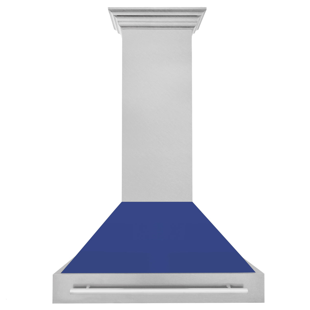 ZLINE 36" Fingerprint Resistant Stainless Steel Range Hood with Blue Matte Shell (8654SNX-BM36)