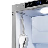 ZLINE 15 in. Touchstone Clear Cube Ice Maker with Drain Pump and Satin Stainless Steel Door (ICCD-SN-15)