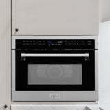 ZLINE 24 in. 1.6 cu ft. Built-in Convection Microwave Oven in Satin Stainless Steel with Speed and Sensor Cooking (MWO-24-SS)