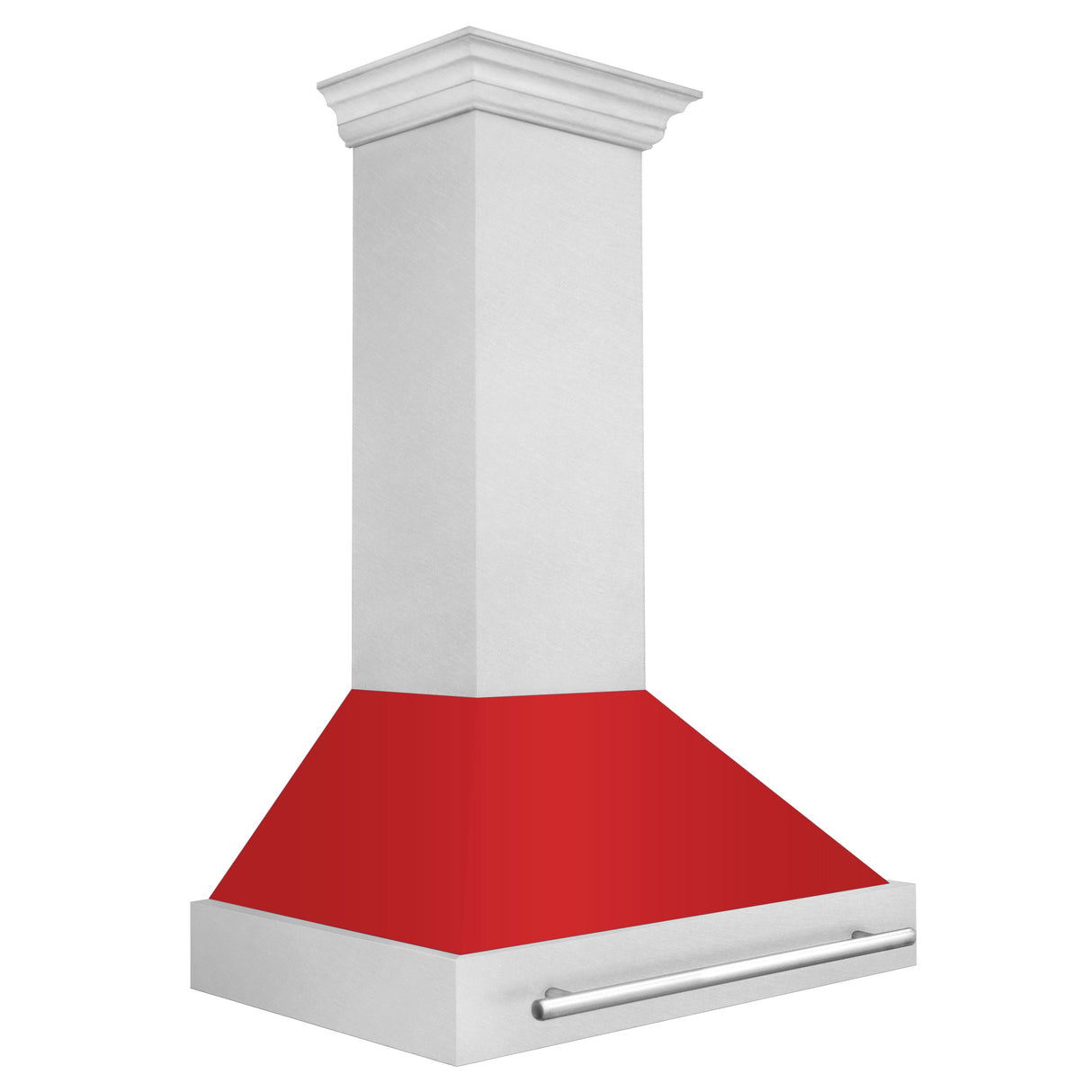 ZLINE 36" Fingerprint Resistant Stainless Steel Range Hood with Red Matte Shell (8654SNX-RM36)