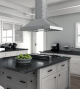 ZLINE 30 in. Designer Series Satin Stainless Steel Island Range Hood (KB2i-4SSXS-30)
