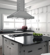ZLINE 30 in. Designer Series Satin Stainless Steel Island Range Hood (KB2i-4SSXS-30)