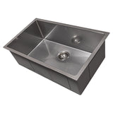 ZLINE 33 in. Meribel Undermount Single Bowl Satin Stainless Steel Kitchen Sink with Bottom Grid (SRS-33S)