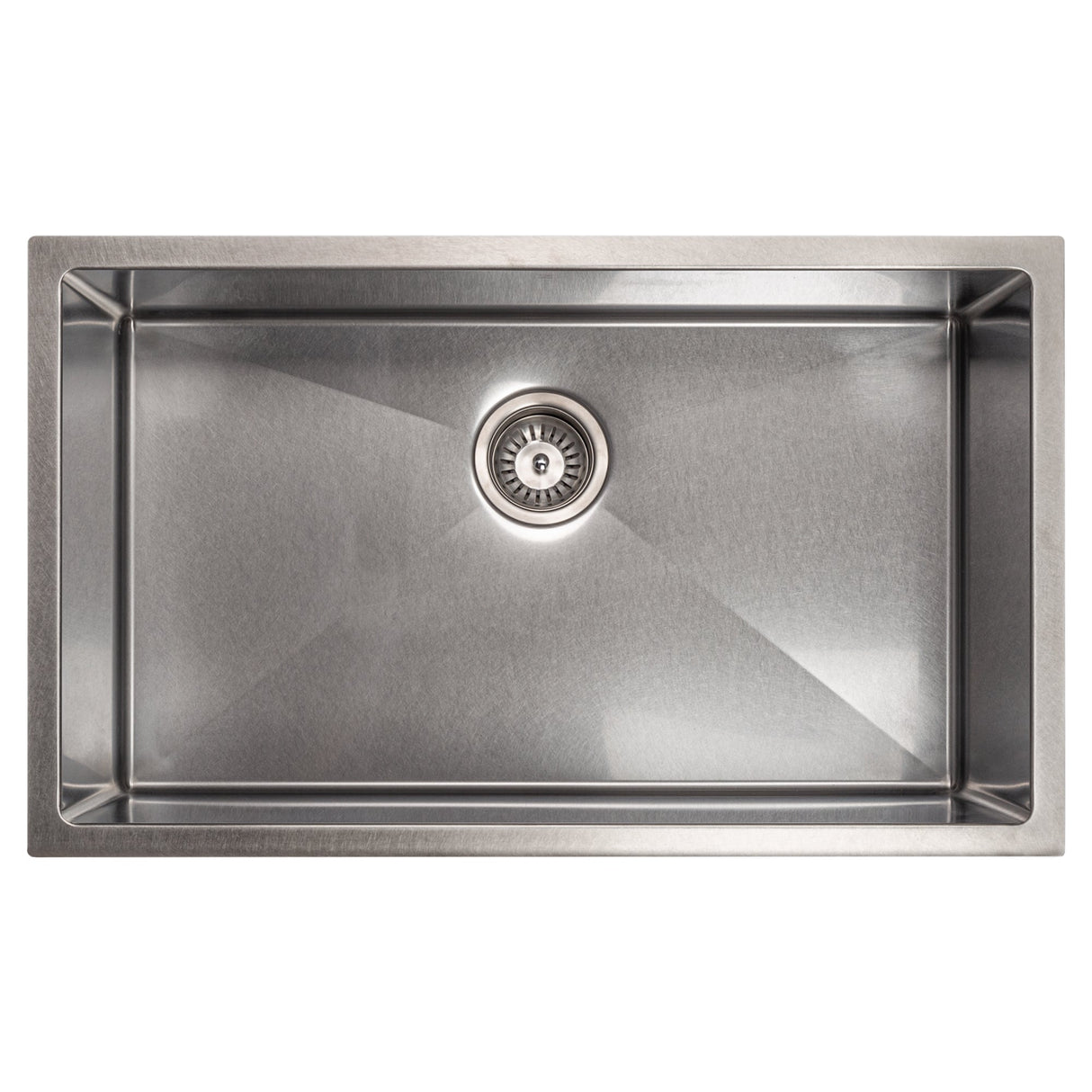 ZLINE 33 in. Meribel Undermount Single Bowl Satin Stainless Steel Kitchen Sink with Bottom Grid (SRS-33S)