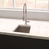 ZLINE 15 in. Boreal Undermount Single Bowl Satin Stainless Steel Bar Kitchen Sink (SUS-15S)