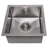 ZLINE 15 in. Boreal Undermount Single Bowl Satin Stainless Steel Bar Kitchen Sink (SUS-15S)