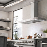 ZLINE 48 in. Ducted Wall Mount Range Hood in Satin Stainless Steel (8KES-48)