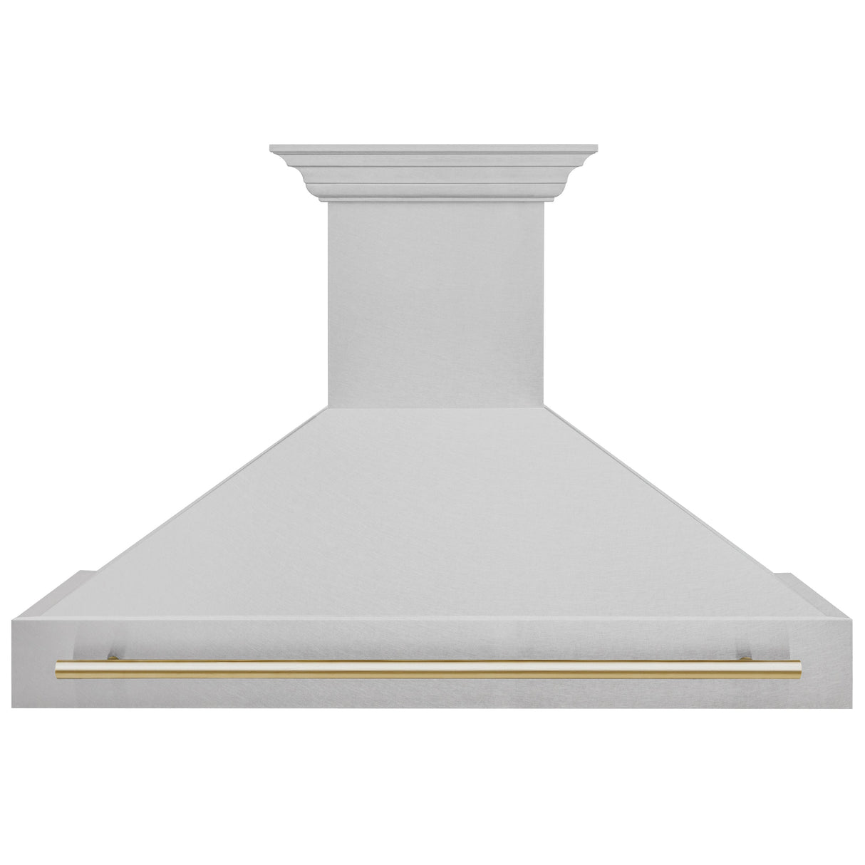 ZLINE Autograph Edition 48" Fingerprint Resistant Stainless Steel Range Hood with Polished Gold Handle (8654SNZ-48-G)