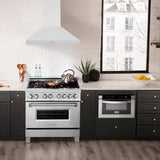 ZLINE 36" Convertible Vent Wall Mount Range Hood in Fingerprint Resistant Stainless Steel (8KL3S-36)