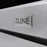 ZLINE 36 in. 5.2 cu. ft. Select Dual Fuel Range with Gas Cooktop and Electric Convection Oven in Satin Stainless Steel with 6 Brass Burners (HDRS-BR-36)