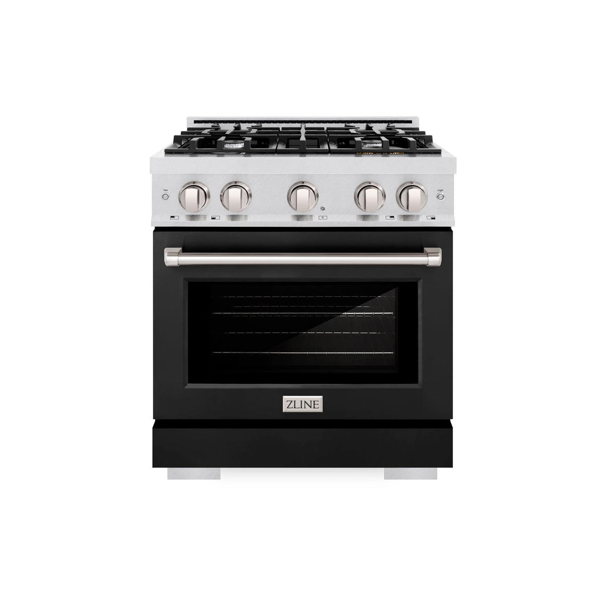 ZLINE 30 in. 4.2 cu. ft. Select Gas Range with 4 Burner Cooktop and Co ...
