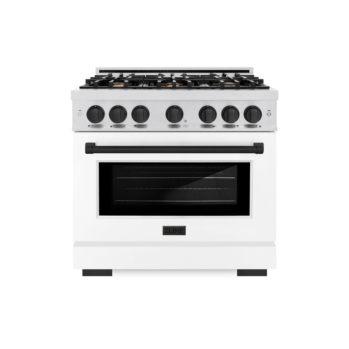 ZLINE Autograph Edition 36 in. 5.2 cu. ft. Select Gas Range with 6 Bur ...