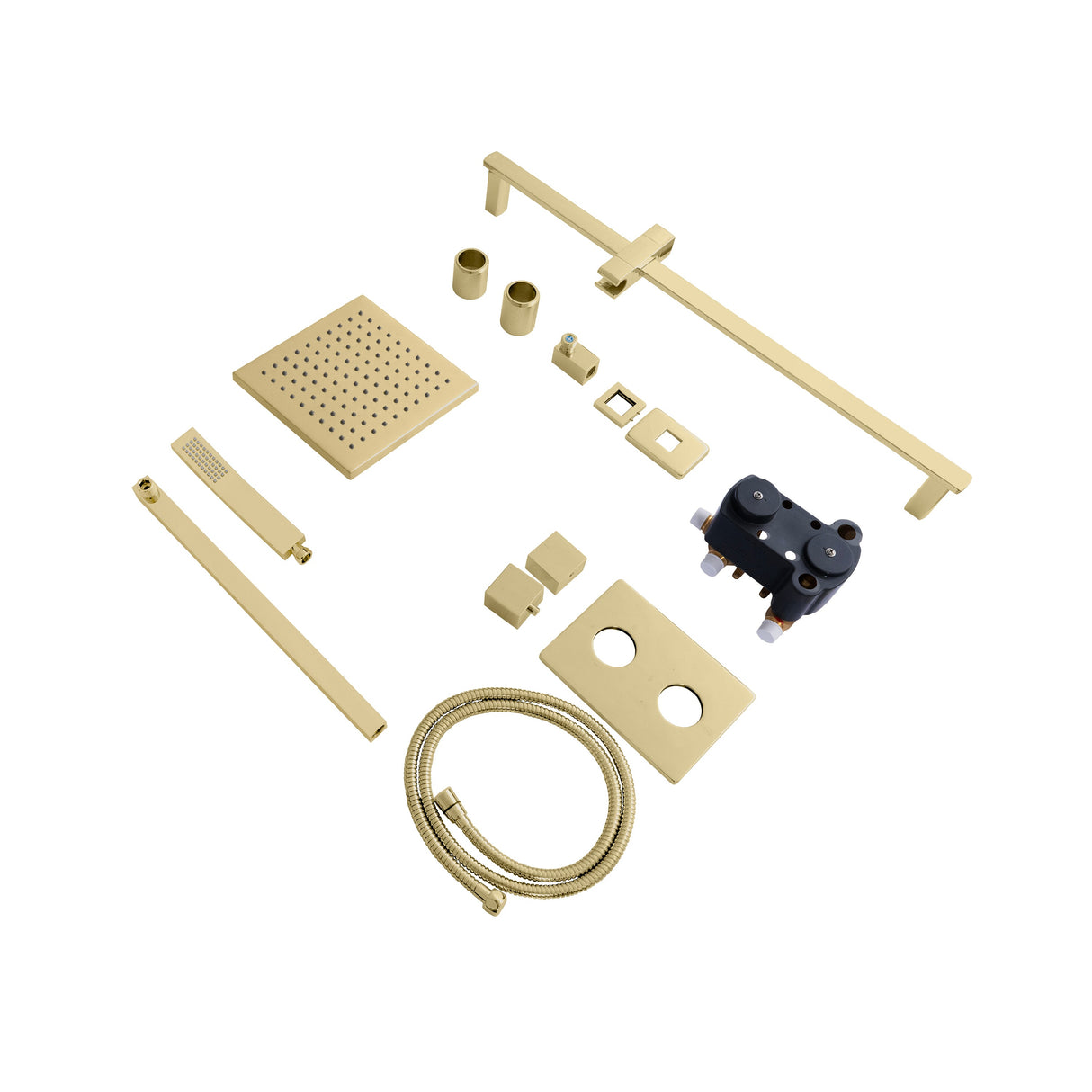 ZLINE Autograph Edition Crystal Bay Thermostatic Shower System in Polished Gold (CBY-SHS-T2-PG)