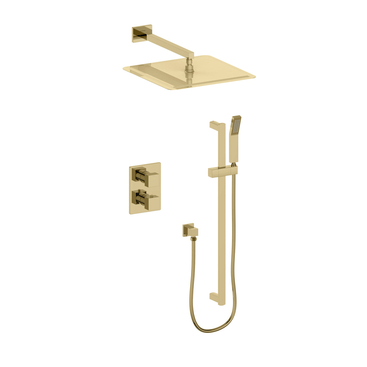 ZLINE Autograph Edition Crystal Bay Thermostatic Shower System in Polished Gold (CBY-SHS-T2-PG)