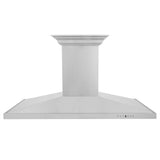 48" ZLINE CrownSound™Ducted Vent Island Mount Range Hood in Stainless Steel with Built-in Bluetooth Speakers (GL2iCRN-BT-48)