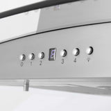 ZLINE 30 in. Convertible Vent Island Mount Range Hood in Stainless Steel & Glass (GL5i-30)