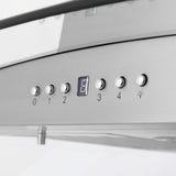 ZLINE 30" Convertible Vent Island Mount Range Hood in Stainless Steel & Glass (GL5i-30)