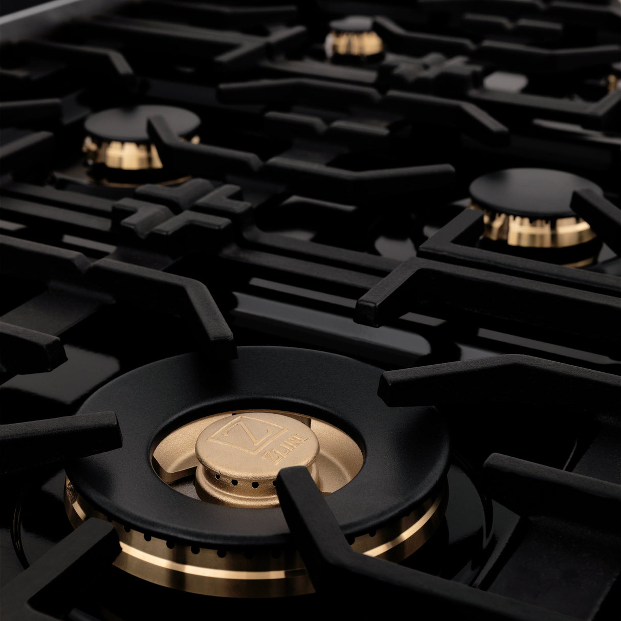 ZLINE 36 in. 4.6 cu. ft. Legacy Dual Fuel Range with Gas Cooktop and Electric Convection Oven in Stainless Steel with 6 Brass Burners and Griddle (RA-BR-GR-36)