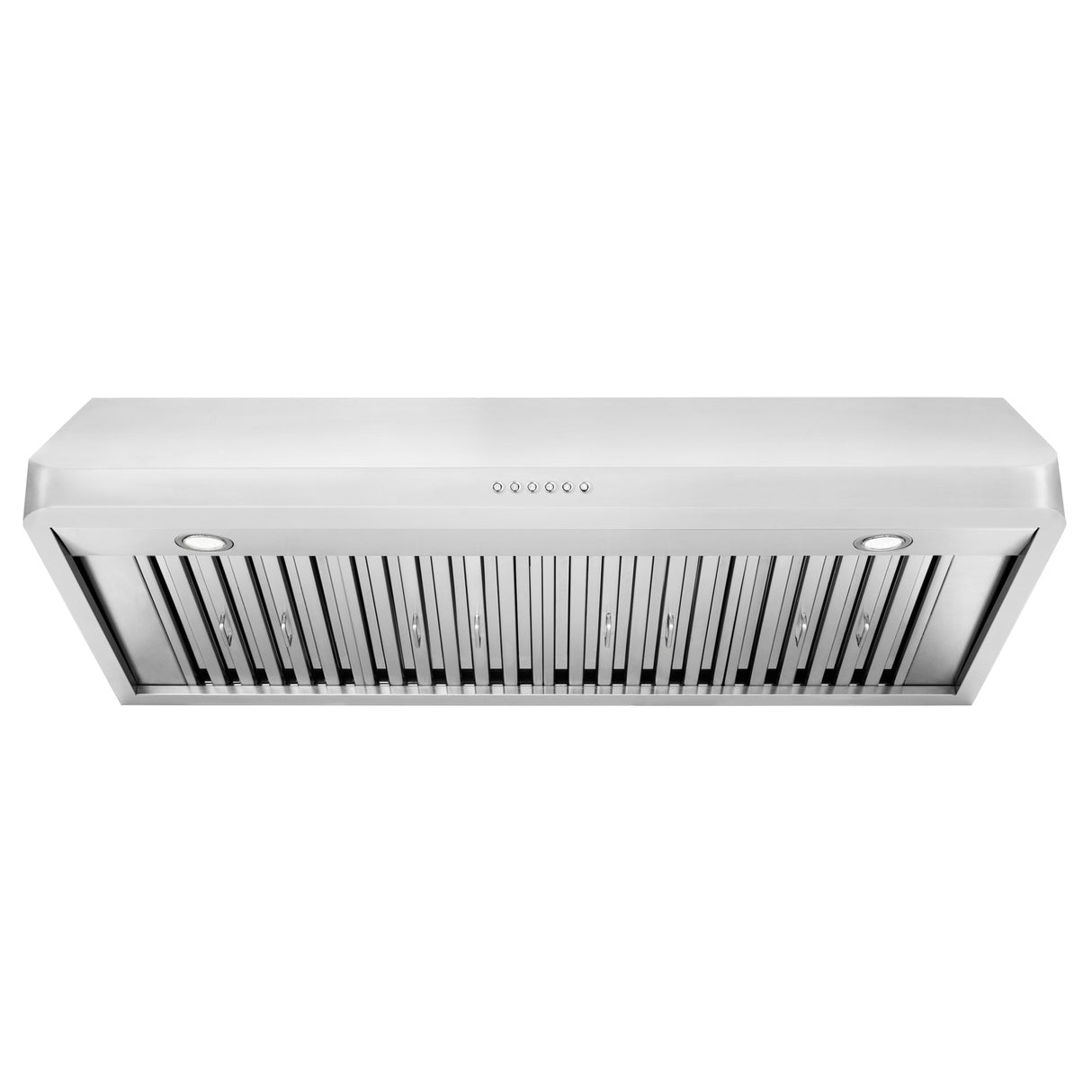 ZLINE 48” Alpine Series Under Cabinet Range Hood in Stainless Steel with Remote Control, LED lighting, and Dishwasher-Safe Baffle Filters (ALP10UC-48)