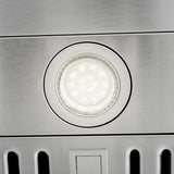 ZLINE 36” Alpine Series Convertible Wall Mount Range Hood in Stainless Steel with Remote Control, LED lighting, and Dishwasher-Safe Baffle Filters (ALP10WL-36)