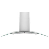 ZLINE 48" Convertible Vent Convertible Vent Wall Mount Range Hood in Stainless Steel & Glass (KN4-48)
