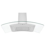 ZLINE 48" Convertible Vent Convertible Vent Wall Mount Range Hood in Stainless Steel & Glass (KN4-48)