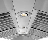 48" ZLINE CrownSound™Ducted Vent Wall Mount Range Hood in Stainless Steel with Built-in Bluetooth Speakers (667CRN-BT-48)