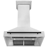 ZLINE 36" Fingerprint Resistant Stainless Steel Range Hood with White Matte Shell (8654SNX-WM36)