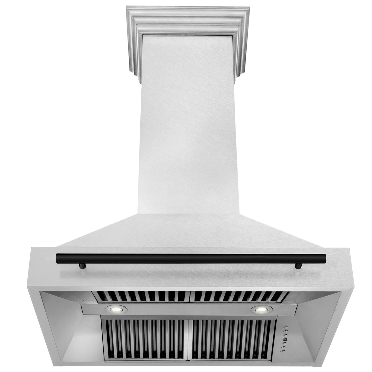 ZLINE Autograph Edition 36" Fingerprint Resistant Stainless Steel Range Hood with Matte Black Handle (8654SNZ-36-MB)