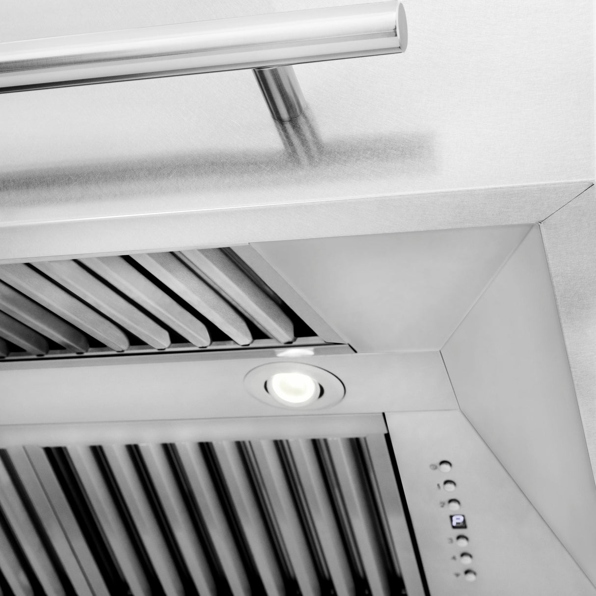 ZLINE 36" Fingerprint Resistant Stainless Steel Range Hood with White Matte Shell (8654SNX-WM36)
