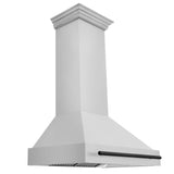 ZLINE Autograph Edition 36" Stainless Steel Range Hood with Stainless Steel Shell and Matte Black Handle (8654STZ-36-MB)
