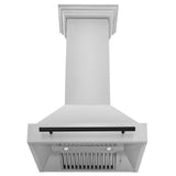 ZLINE Autograph Edition 30" Stainless Steel Range Hood with Stainless Steel Shell and Matte Black Handle (8654STZ-30-MB)
