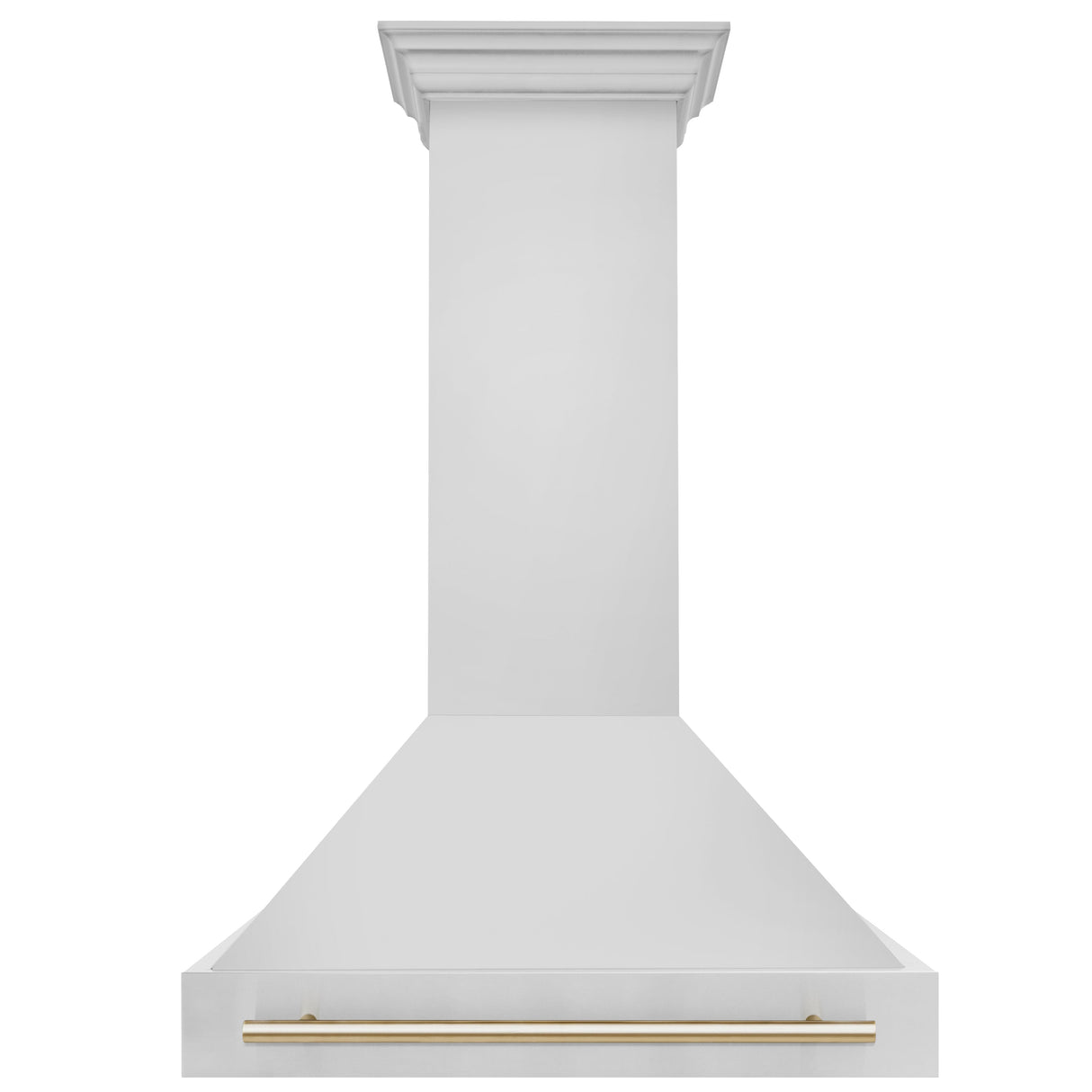 ZLINE Autograph Edition 36" Stainless Steel Range Hood with Stainless Steel Shell and Polished Gold Handle (8654STZ-36-G)