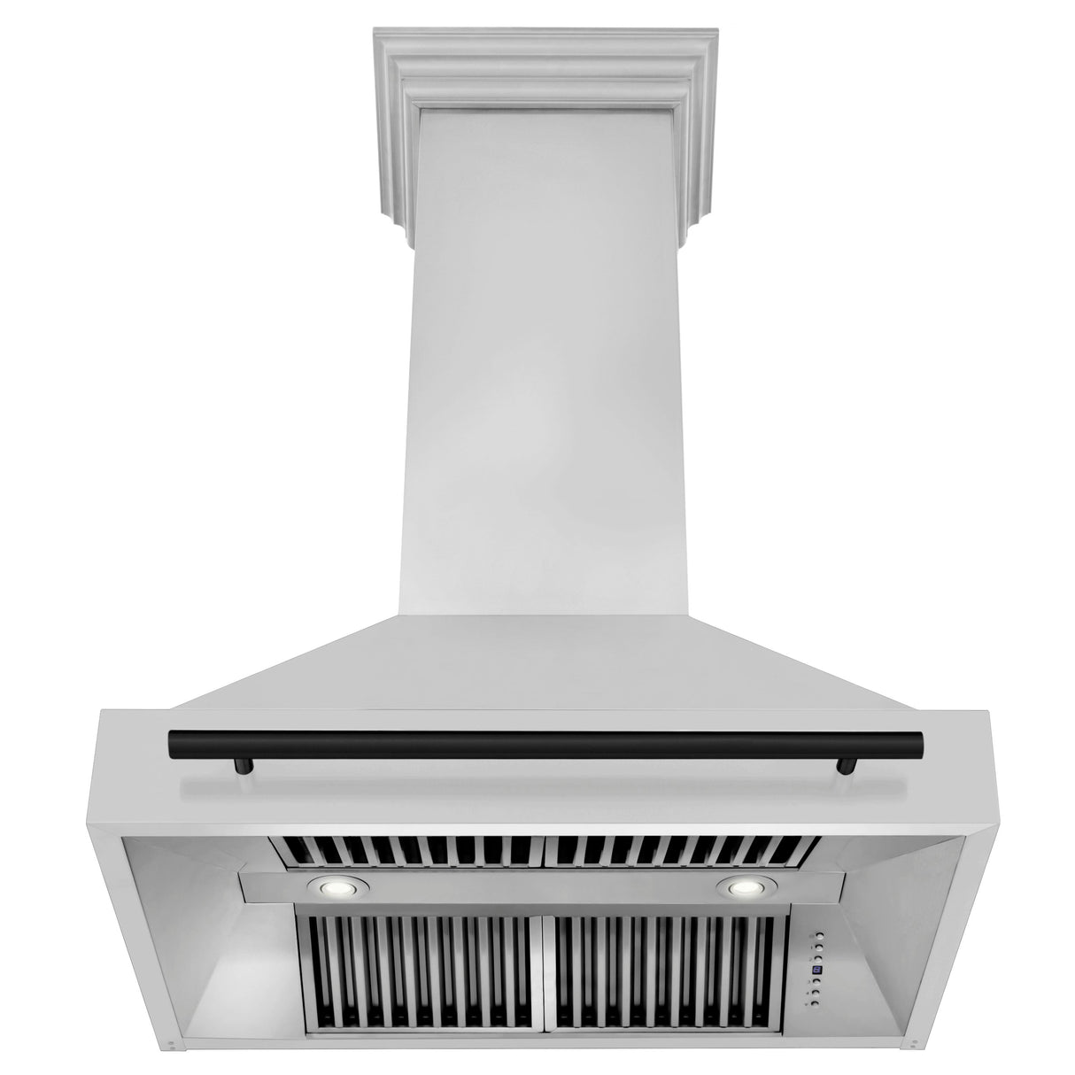 ZLINE Autograph Edition 36" Stainless Steel Range Hood with Stainless Steel Shell and Matte Black Handle (8654STZ-36-MB)