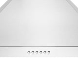 ZLINE 30” Alpine Series Convertible Wall Mount Range Hood in Stainless Steel with Remote Control, LED lighting, and Dishwasher-Safe Baffle Filters (ALP10WL-30)