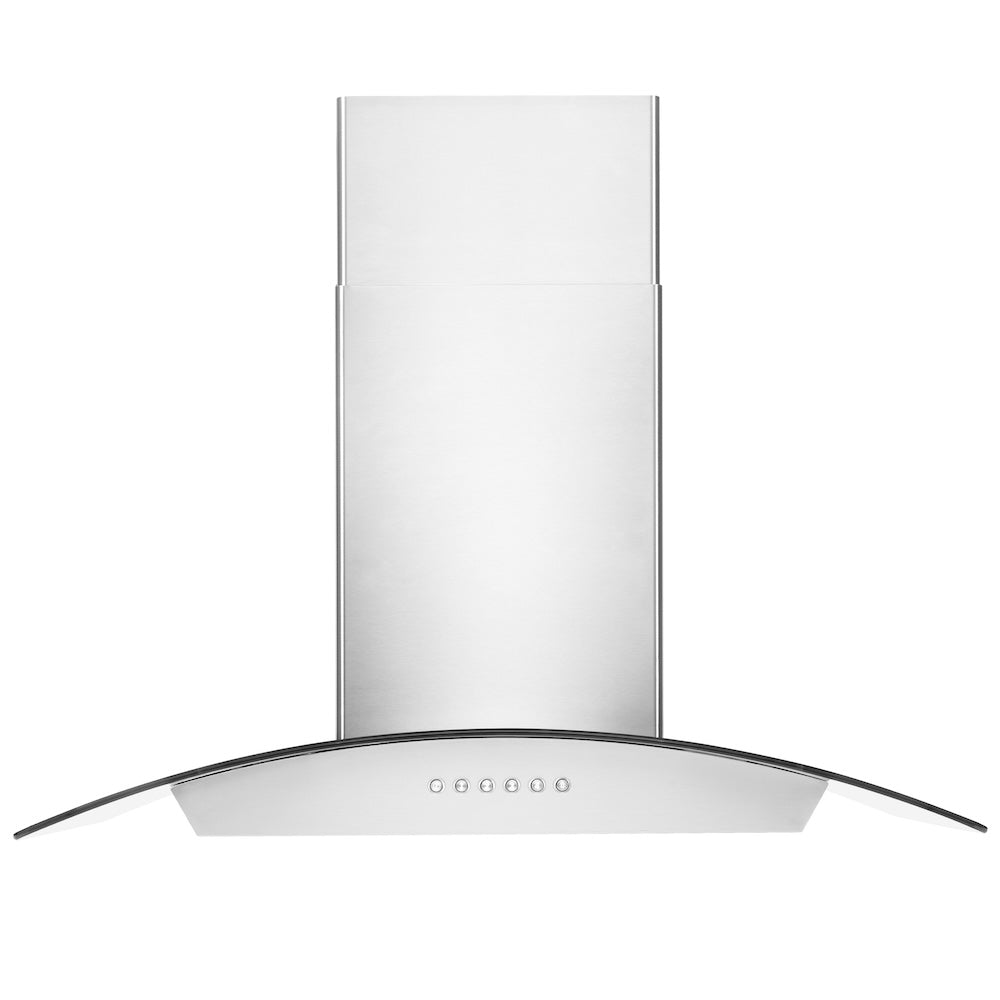 ZLINE 30” Alpine Series Convertible Wall Mount Range Hood in Stainless Steel with Remote Control, LED lighting, and Dishwasher-Safe Baffle Filters (ALP70WL-30)