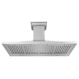 42" ZLINE CrownSound™Ducted Vent Wall Mount Range Hood in Stainless Steel with Built-in Bluetooth Speakers (KBCRN-BT-42)