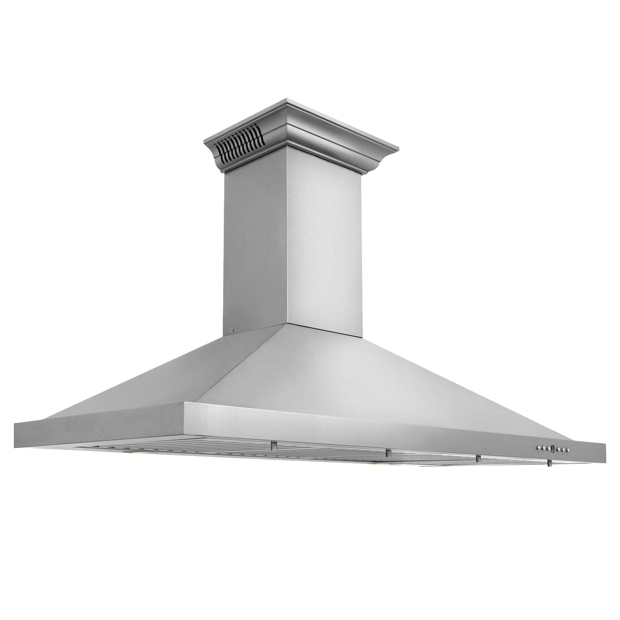 42" ZLINE CrownSound™Ducted Vent Wall Mount Range Hood in Stainless Steel with Built-in Bluetooth Speakers (KBCRN-BT-42)