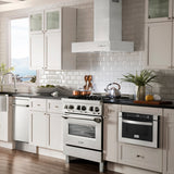 ZLINE 30" Convertible Professional Wall Mount Range Hood in Stainless Steel (KECOM-30)